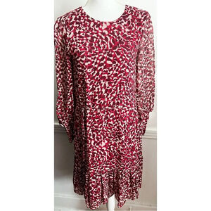 LK Bennett • Red Damiell Animal Print Dress